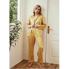 Bộ Pijama lụa cao cấp Quảng Châu nhiều màu lựa chọn, chất vải lì mướt tay, mặc nhẹ tênh, cảm giác mát lạnh, size M,L,XL. Hàng bao đẹp