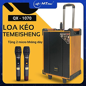 Mua Loa kéo di động Temeisheng QX1070 – Bass 30  Công Suất 300W tặng kèm 2 mic UHF cao cấp cho âm thanh hay phù hợp karaoke gia đình tiệc tùng