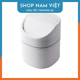 Mua Thùng Rác Mini Phòng Ngủ  Toilet  Xe Hơi Nắp Lò Xo - Giữ Mùi 90