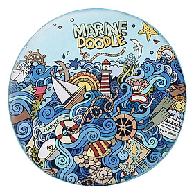 Gối tròn Marine Doodle - GOAT045