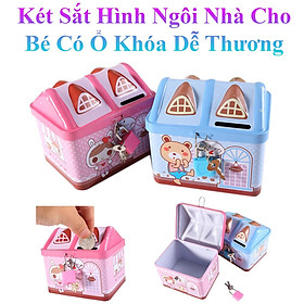 Mua Két Sắt Hình Ngôi Nhà Cho Bé Có Ổ Khóa Dễ Thương