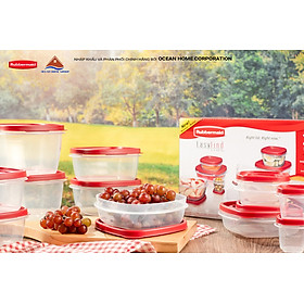 Mua Hộp đựng thực phẩm Rubbermaid nắp đỏ 12 size - An toàn vệ sinh