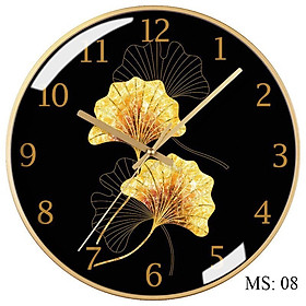 Mua Đồng hồ treo tường TRANG TRÍ mika tráng gương đường kính 35cm( MS 08)