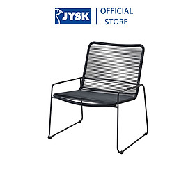 Mua Ghế thư giãn ngoài trời | JYSK Bandsbjerg | thép/polyethylene | đen | R72xS70xC74cm