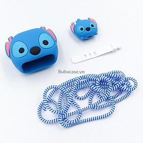 Mua Bộ case phụ kiện bảo vệ cáp và củ sạc bằng silicon hình hoạt họa dễ thương cho bộ sạc iPhone 18W và 20W