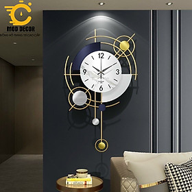 Mua Đồng hồ treo tường kim trôi quả lắc 2170 cho phòng khách đẹp