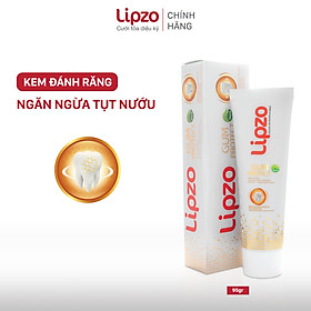 Kem Đánh Răng Dược Liệu Lipzo Gum Protect Chống Tụt Nướu 95g Ngăn Ngừa Chảy Máu Chân Răng, Khử Khuẩn, Răng Chắc Khỏe