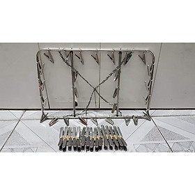 Mua Combo móc dù loại 28 móc và 30 kẹp quần áo inox 201