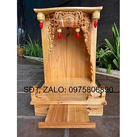 Mua Đồ thờ gỗ   Bàn thờ thần tài ông địa ngang 56cm