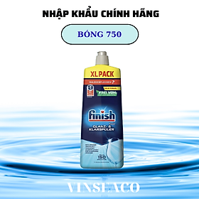 Nước làm bóng và khô chén, đĩa Finish Dishwasher Shine & Dry Lemon 800ml