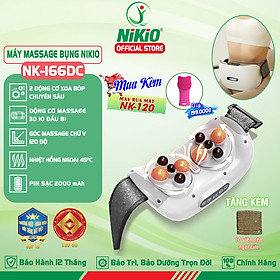 Máy Massage Bụng Cao Cấp Nikio NK-166DC - Công Nghệ Xoa Bóp Kết Hợp Hồng Ngoại Hiện Đại, Hỗ Trợ Cải Thiện Vòng 2 Cực Nhanh, Pin Sạc Tiện Lợi