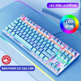 Mua VINETTEAM Bàn Phím Cơ Máy Tính K2 PRO Màu Xanh Blue Switch 10 Chế Độ Led RGB Dùng Chơi Game Văn Phòng Cực Đã - Hàng Chính Hãng