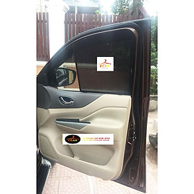 Rèm che nắng xe Nissan Navara 2013- 2022, 1 bộ 4 cái có hít nam châm cao cấp