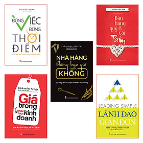 Bookset Những Bài Học Vàng Trong Khởi Nghiệp Đúng Việc+Nhà Hàng Ko Nói