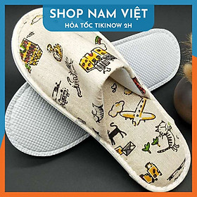 Dép Mang Trong Nhà Bằng Vải Cho Khách Sạn, Homestay