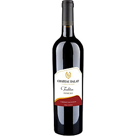 Rượu Vang Đỏ Ladofoods Chateau Dalat Tradition Cabernet Sauvignon 750ml 12,5% - Không Kèm Hộp