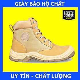 Mua  Hàng Chính Hãng  Giày Bảo Hộ Safety Jogger Rush Camel Da Chất Lượng Cao  Chống Va Đập Mạnh  Chống Đâm Xuyên