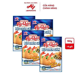 Combo 4 Gói Gia Vị Nêm Sẵn Aji-Quick® Bột Chiên Giòn 150g/Gói