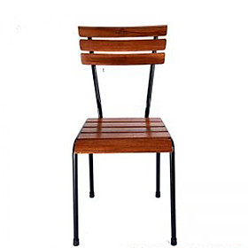 Ghế Gỗ Chân Sắt - 45cm x 45cm x 81cm
