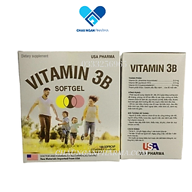 VITAMIN 3B softgel bổ sung vitamin giúp bồi bổ cơ thể, tăng cường sức khỏe hộp 100 viên