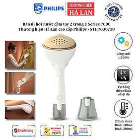 Mua Bàn ủi hơi nước cầm tay 2 trong 1 Philips STH7030/18 Series 7000 Tích hợp 2 bình chứa nước: 100ml và 200ml - HÀNG NHẬP KHẨU