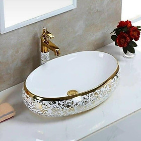 LAVABO HOA VĂN ĐẶT BÀN ĐÁ 179