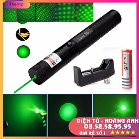 Mua Đèn laser - bút laze lazer 303 tia xanh đỏ cực sáng công suất lớn chiếu xa 3km Tặng kèm Pin sạc bao gồm bộ sạc