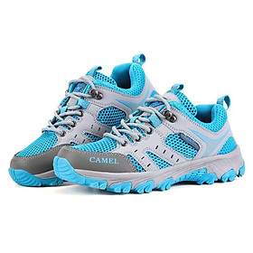 Jiemiao Chất lượng cao ngoài trời đàn ông đi bộ đi bộ đi bộ đi bộ đi bộ đường dài mùa hè Mesh Boed Camping Giày leo núi unisex giày thể thao Color: Blue Shoe Size: 40