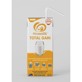 Thùng sữa công thức pha sẵn Oracare Gain 180ml - Dinh dưỡng dành cho người gầy, người cần tăng cân