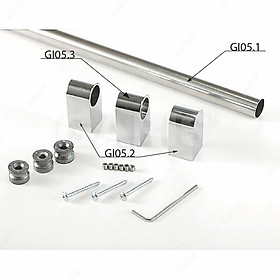 Bas suốt 2 đầu, inox 304, mạ chrome Garis GI05.2