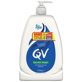 Sữa tắm/sữa rửa mặt QV nhẹ nhàng cho da nhạy cảm 1,25Kg Nhập Khẩu Úc
