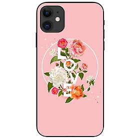 Ốp lưng in cho Iphone 11 Mẫu LOVE Hoa