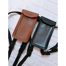 Mua Túi treo đầu xe máy bằng da treo điện thoại đứng sunha MBS003 chuyên dùng cho grab  bee  xe ôm công nghệ ( nhiều màu)