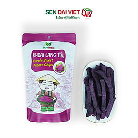 Khoai Lang Tím Sấy Giòn-Ngon Ngọt Tự Nhiên, Ăn Ngon, Sống Khỏe, ĐV- Sen Đại Việt- Gói 50g