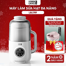 Mua Máy làm sữa hạt đa năng Lebenlang LBL1789  công suất 800W  dung tích 1200ml  tiết kiệm thời gian  bảo hành 2 năm - hàng chính hãng