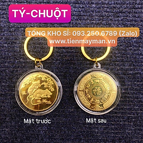 Móc treo chìa khóa hình đồng xu 12 con giáp - Ecoins
