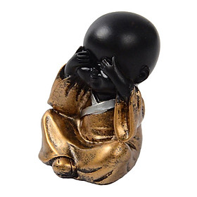 Resin Small Buddha Statue Monk Figurine Tea pet  Ornaments