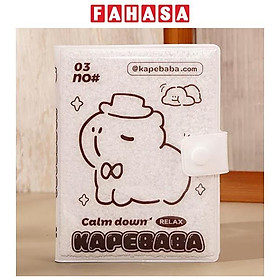 Sổ Teen A6 Có Nút Gài - 192 Trang - Esaer LB64K31-9914 - Màu Trắng