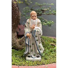 Mua Tượng lão tử men rạn h30cm gốm sứ Bát Tràng