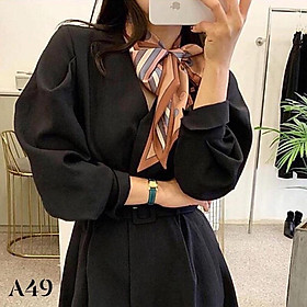 Khăn lụa khăn thắt nơ khăn quấn túi khăn turban khăn chữ nhật bản nhỏ