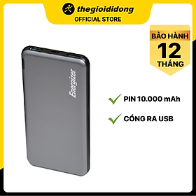 Mua Pin sạc dự phòng Polymer 10.000 mAh Energizer Chiến Binh II UE10046 - Hàng chính hãng