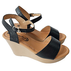 Giày Sandal Đế Xuồng Nữ BIGGBEN Da Bò Thật SDX07 - 35