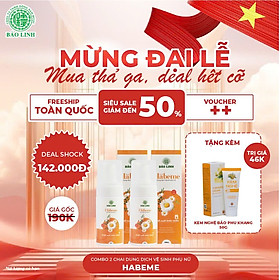 Dung Dịch Vệ Sinh Phụ Nữ Bảo Linh Habeme 100ml - Chiết Xuất Từ Thiên Nhiên, Dạng Tạo Bọt, Dưỡng Ẩm, Giúp Khử Mùi, Nấm Ngứa