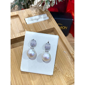 Bông Tai Ngọc Trai Edison Ánh Hồng - MOON Jewelry