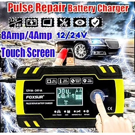 Mua BỘ SẠC BÌNH ẮC QUY FOXSUR 12V-24V CHỐNG NGƯỢC CHẬP KHỬ PHỤC HỒI CHỨC NĂNG BÌNH