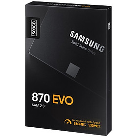 Ổ Cứng SSD Samsung 870 Evo 500GB 2.5-Inch SATA III - Hàng Nhập Khẩu (Box Anh)