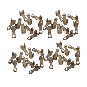40 Pieces Small Trumpet Water Key  Replacement Trumpet Base Parts