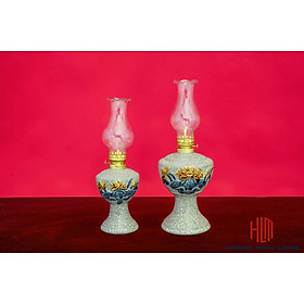 Mua Đèn Váy Vai Vuông Men Rạn Đắp Nổi Họa Tiết Sen