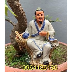 Mua Tượng tiểu cảnh thần trà men rạn h43cm gốm sứ Bát Tràng