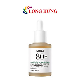 Tinh chất dưỡng da Anua Heartleaf 80 Moisture Soothing Ampoule (30ml) - Hàng chính hãng